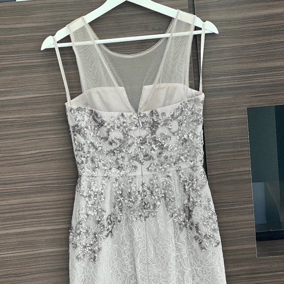 BCBGMAXAZRIA ABIGAIL PAISLEY SEQUINED COCKTAIL DRESS - Picture 5 of 14